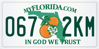 FL license plate 0672KM