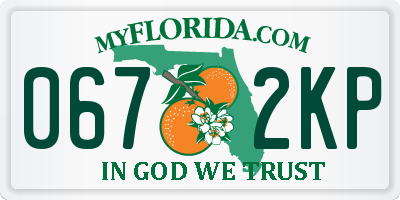 FL license plate 0672KP