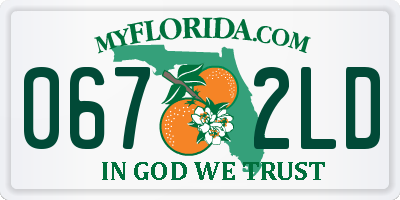 FL license plate 0672LD