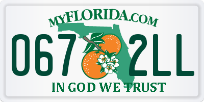 FL license plate 0672LL