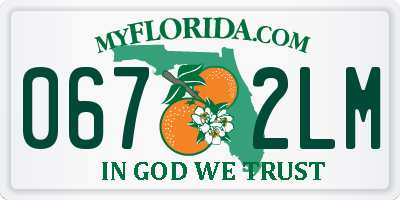 FL license plate 0672LM