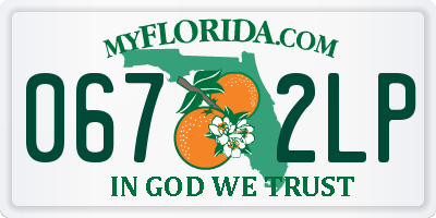FL license plate 0672LP