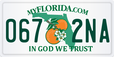FL license plate 0672NA