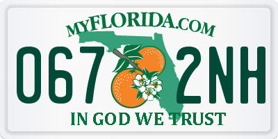 FL license plate 0672NH