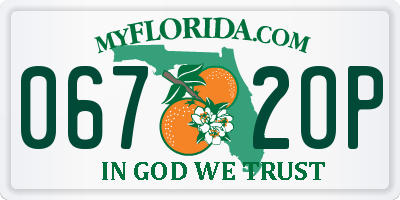 FL license plate 0672OP
