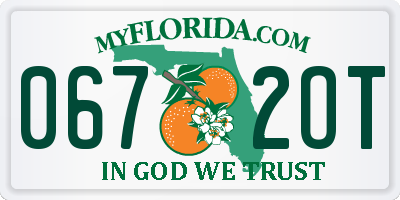 FL license plate 0672OT