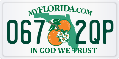 FL license plate 0672QP
