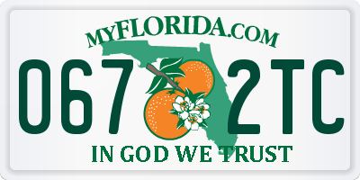 FL license plate 0672TC
