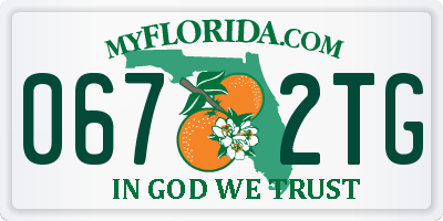 FL license plate 0672TG