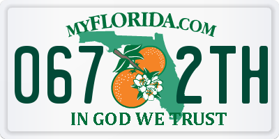 FL license plate 0672TH