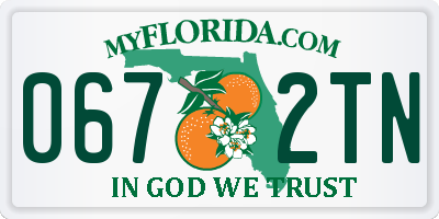 FL license plate 0672TN