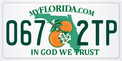 FL license plate 0672TP