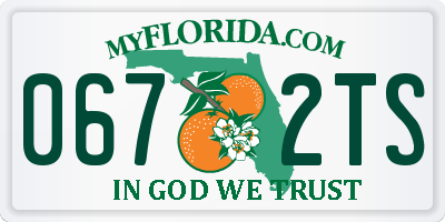 FL license plate 0672TS
