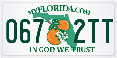 FL license plate 0672TT