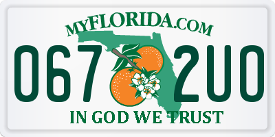 FL license plate 0672UO