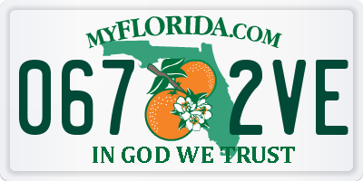 FL license plate 0672VE