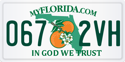 FL license plate 0672VH