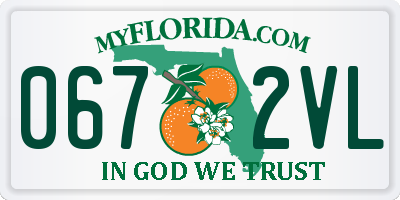 FL license plate 0672VL