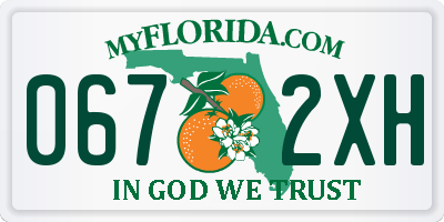 FL license plate 0672XH