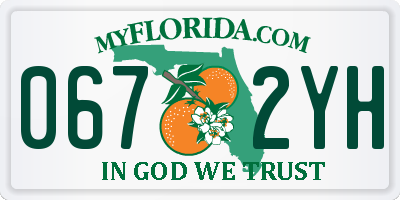 FL license plate 0672YH