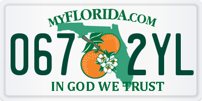 FL license plate 0672YL