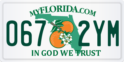 FL license plate 0672YM
