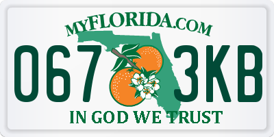 FL license plate 0673KB
