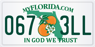 FL license plate 0673LL