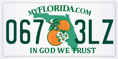 FL license plate 0673LZ