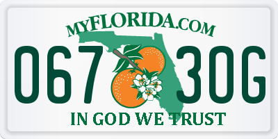 FL license plate 0673OG