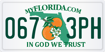 FL license plate 0673PH