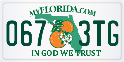 FL license plate 0673TG