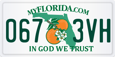 FL license plate 0673VH