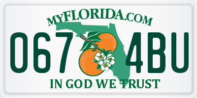 FL license plate 0674BU