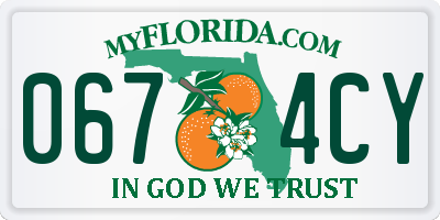 FL license plate 0674CY