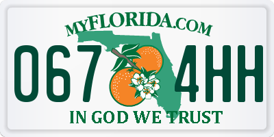 FL license plate 0674HH