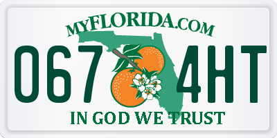 FL license plate 0674HT