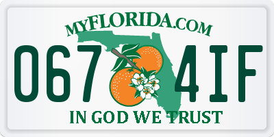 FL license plate 0674IF