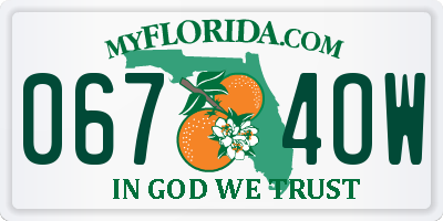 FL license plate 0674OW