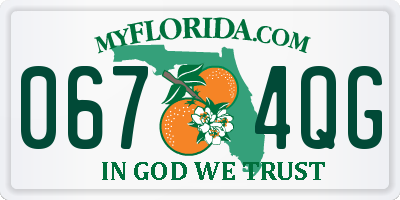 FL license plate 0674QG