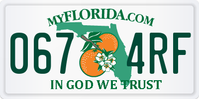 FL license plate 0674RF