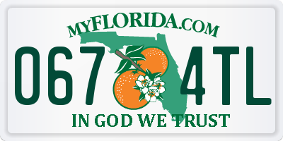 FL license plate 0674TL