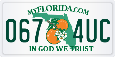FL license plate 0674UC