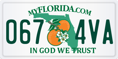 FL license plate 0674VA
