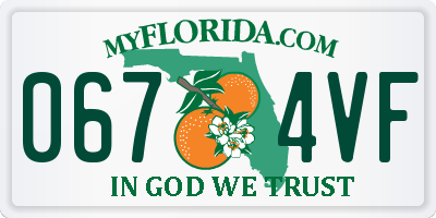 FL license plate 0674VF