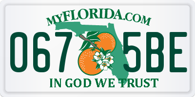 FL license plate 0675BE