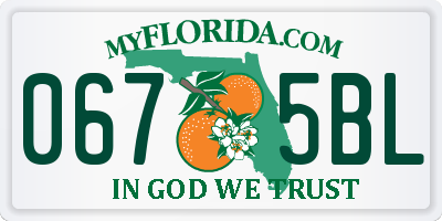 FL license plate 0675BL