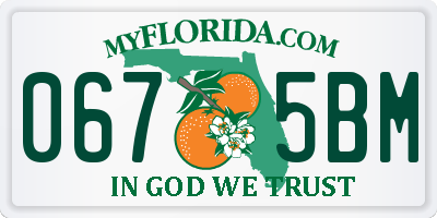 FL license plate 0675BM