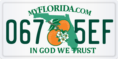 FL license plate 0675EF