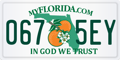 FL license plate 0675EY